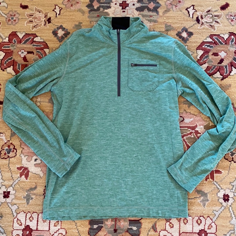 Prana Heathered Green 1/4 Zip
